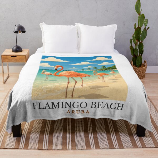 Item preview, Flamingo Beach - Aruba designed and sold by GoodOldVintage.