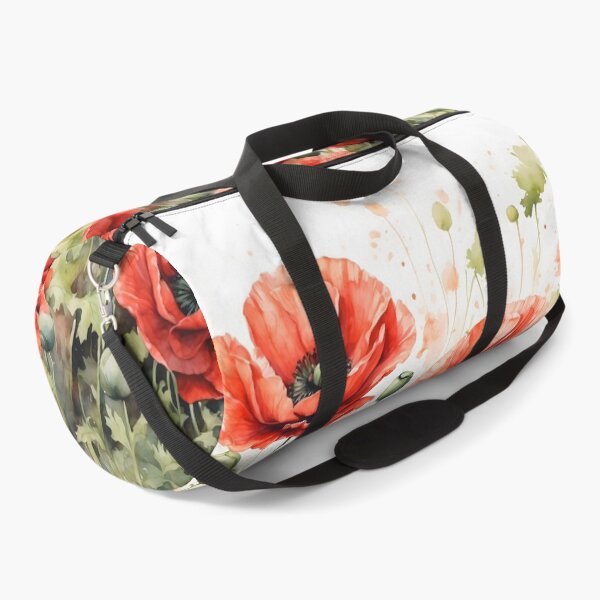 Item preview, Red Poppy Field Watercolor Painting designed and sold by RawNaturePrints.
