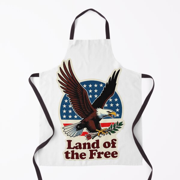 Item preview, American Bald Eagle Land of the Free | Patriotic USA Flag Sticker designed and sold by Amber Sky Creations.