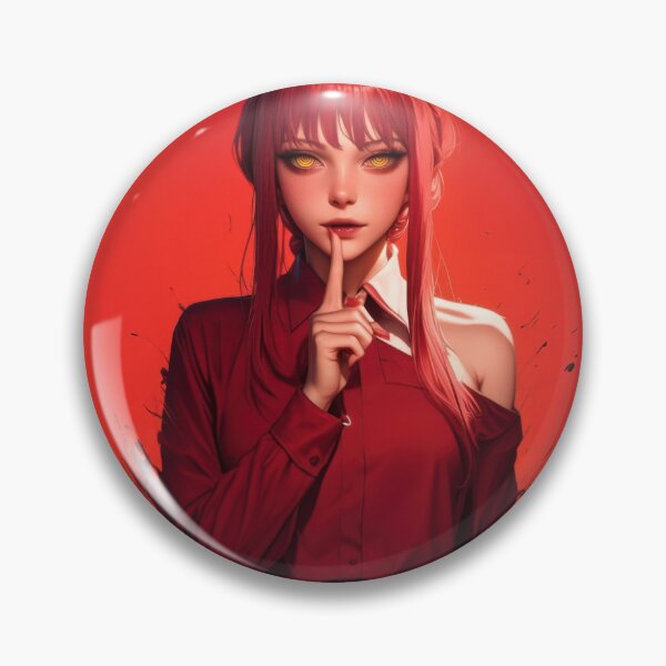 Item preview, Makima Chainsaw Man Aesthetic: Red Hair Anime Girl designed and sold by ButimarArt.