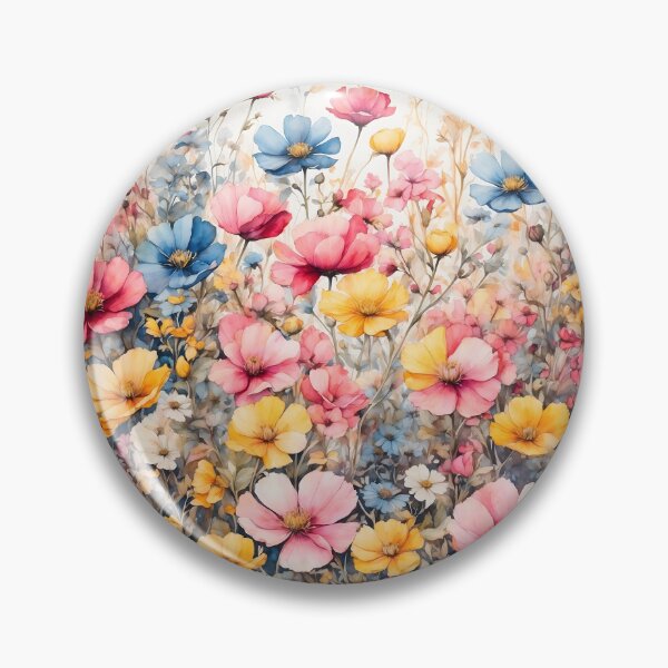 Item preview, Wildflower Meadow Watercolor Painting designed and sold by RawNaturePrints.
