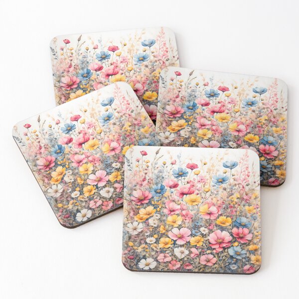 Item preview, Wildflower Meadow Watercolor Painting designed and sold by RawNaturePrints.