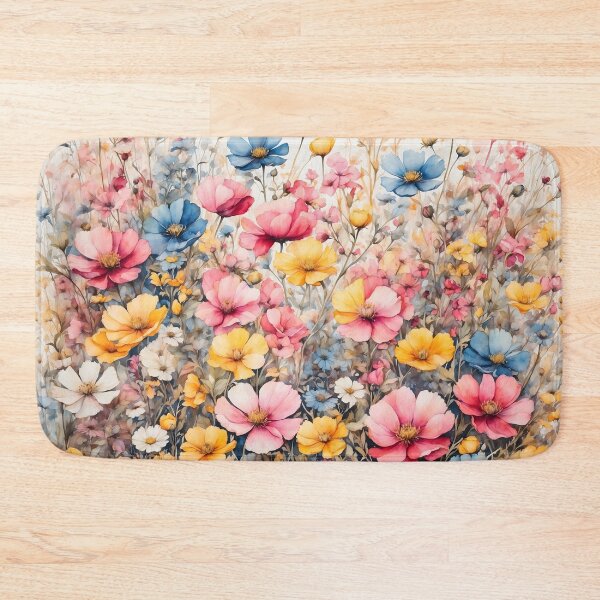 Item preview, Wildflower Meadow Watercolor Painting designed and sold by RawNaturePrints.