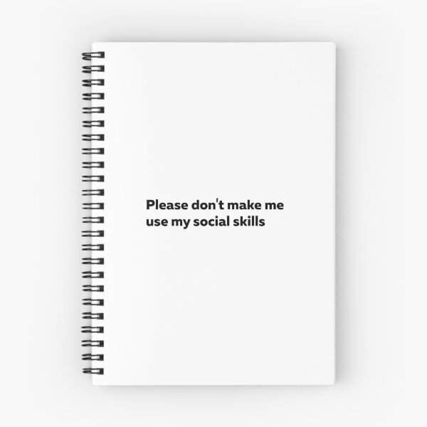 Item preview, Please Don't Make Me Use My Social Skills Sticker designed and sold by StikerChuns.