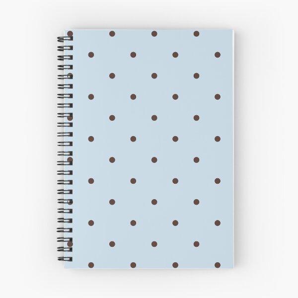 Item preview, Dark Brown Polka Dots On Light Blue  designed and sold by Prue Melanie .