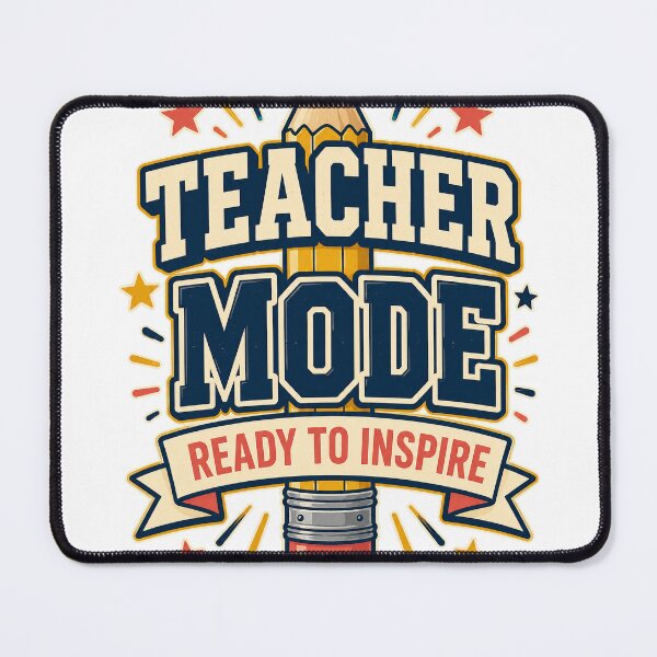 Item preview, Retro Teacher Mode Ready to Inspire Gift designed and sold by Peak Pop Studio..