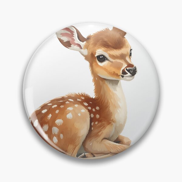 Item preview, Baby Deer Fawn Watercolor Painting designed and sold by RawNaturePrints.
