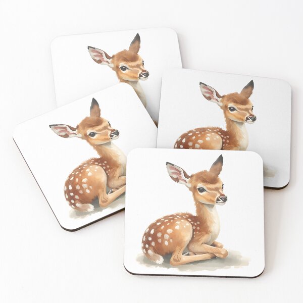 Item preview, Baby Deer Fawn Watercolor Painting designed and sold by RawNaturePrints.