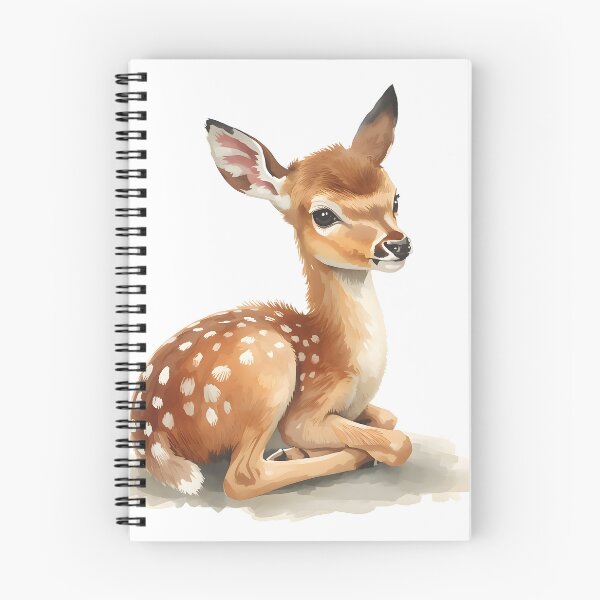 Item preview, Baby Deer Fawn Watercolor Painting designed and sold by RawNaturePrints.