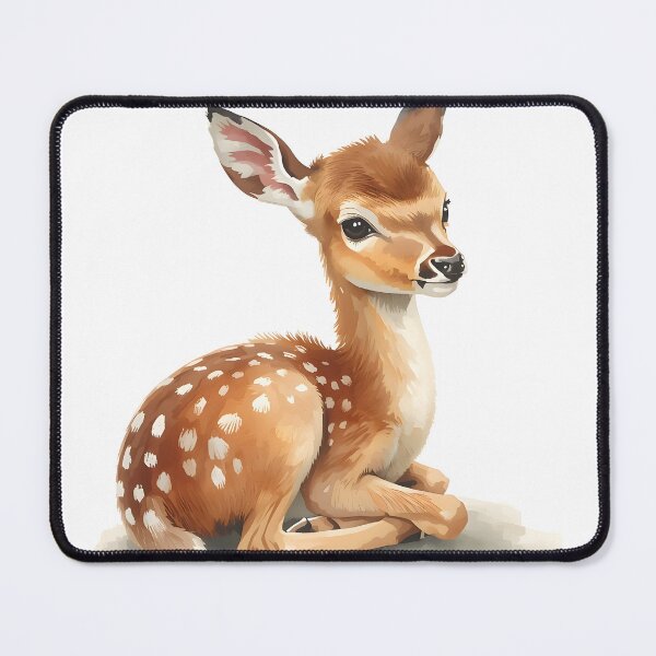 Item preview, Baby Deer Fawn Watercolor Painting designed and sold by RawNaturePrints.