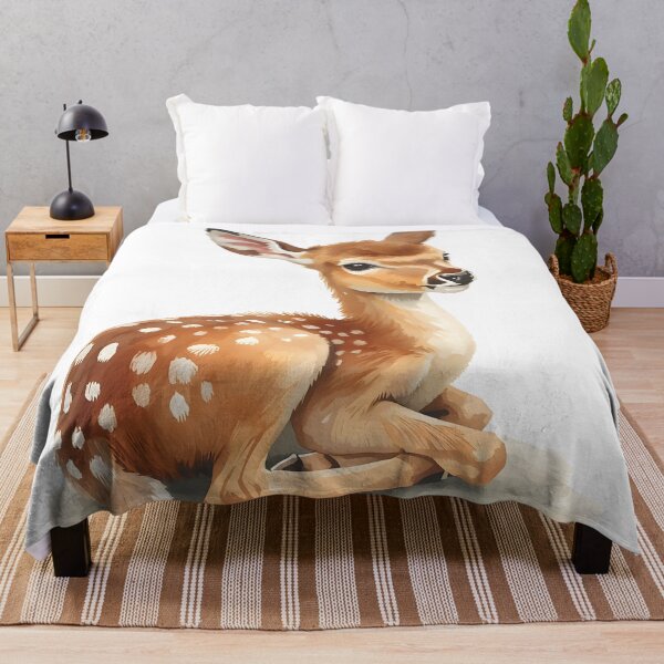 Item preview, Baby Deer Fawn Watercolor Painting designed and sold by RawNaturePrints.
