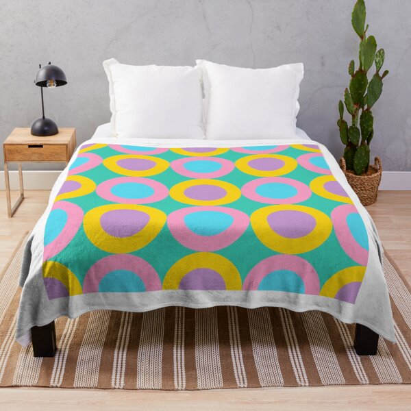Item preview, Colorful Retro Geometric Circle Seamless Pattern designed and sold by Nicha Studio.