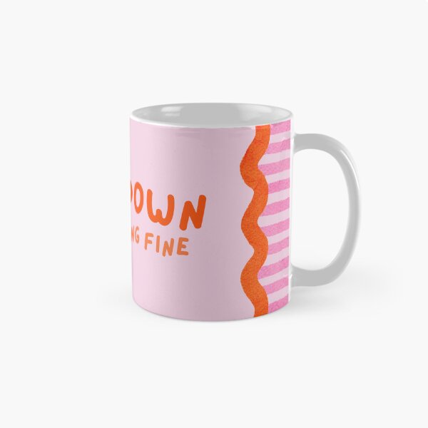 Item preview, Slow down you’re doing fine (pink!) | mental health reminder & self love art designed and sold by QuillPrints.