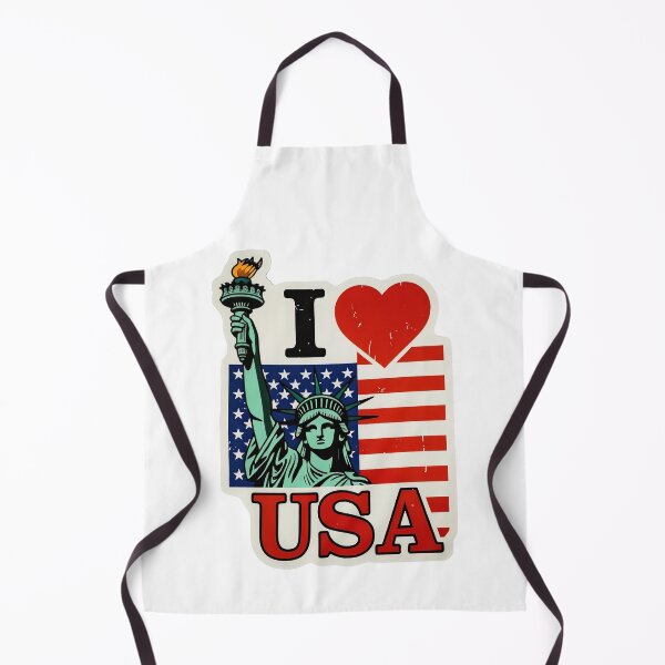 Item preview, I Love USA Statue of Liberty American Flag | Patriotic Souvenir Sticker designed and sold by Amber Sky Creations.