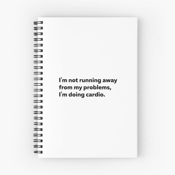 Item preview, Not Running From My Problems Doing Cardio Sticker designed and sold by StikerChuns.