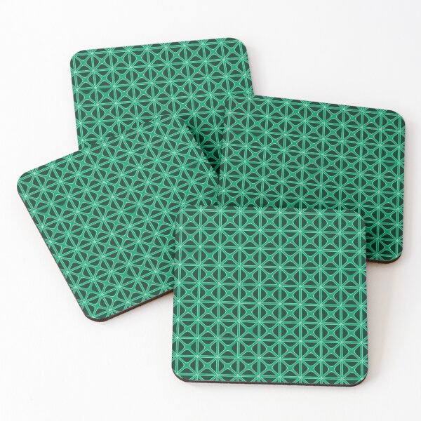 Item preview, Mashrabiya-Style Geometric Pattern Turquoise designed and sold by taiche.