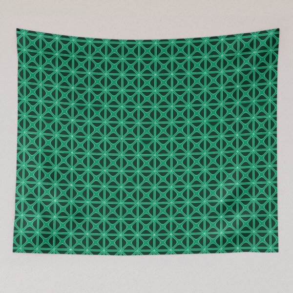 Item preview, Mashrabiya-Style Geometric Pattern Turquoise designed and sold by taiche.