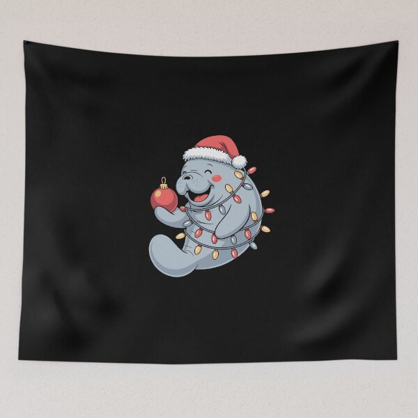Item preview, Manatee with Christmas Lights designed and sold by jkrphoto.