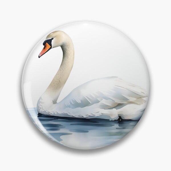 Item preview, Elegant Swan Watercolor Painting designed and sold by RawNaturePrints.