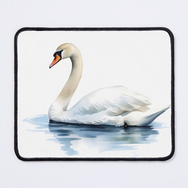Item preview, Elegant Swan Watercolor Painting designed and sold by RawNaturePrints.