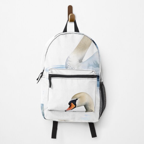 Aperçu de l'œuvre Peinture à l'aquarelle d'un cygne élégant créée et vendue par RawNaturePrints.