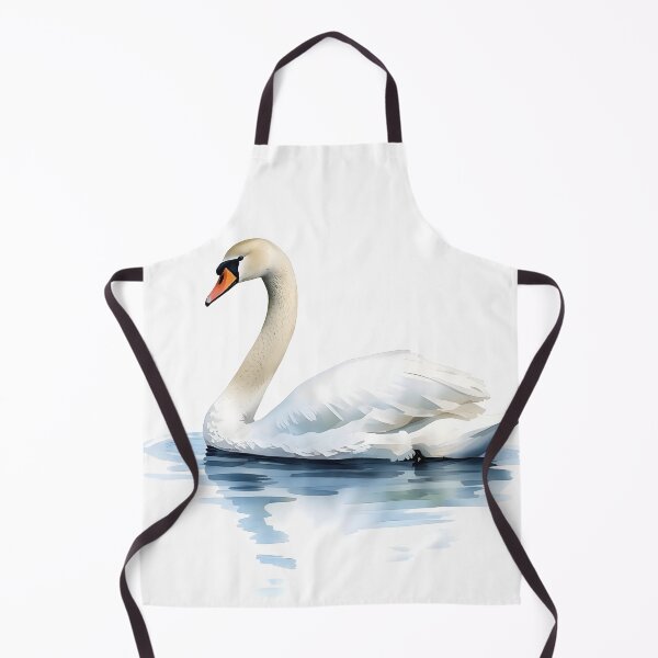 Item preview, Elegant Swan Watercolor Painting designed and sold by RawNaturePrints.