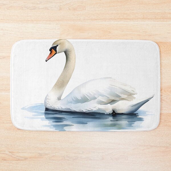 Item preview, Elegante pintura de cisne en acuarela designed and sold by RawNaturePrints.