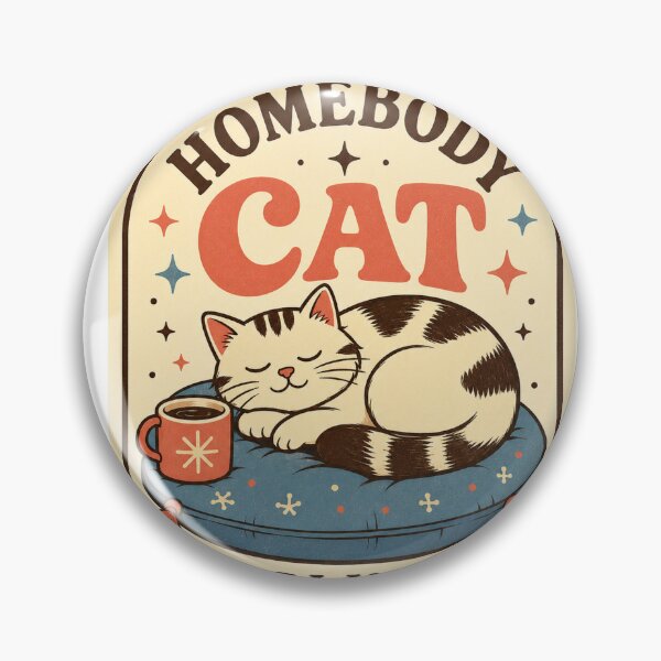 Item preview, Homebody Cat Club Cozy Introvert Cat Gift designed and sold by Peak Pop Studio..