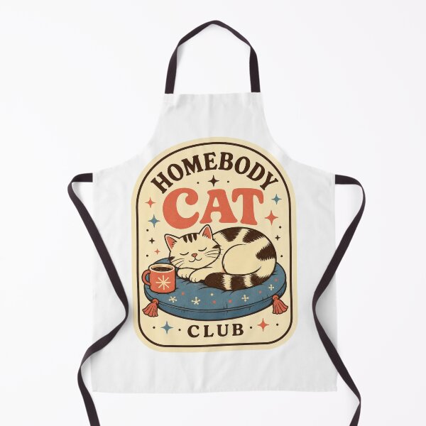 Item preview, Homebody Cat Club Cozy Introvert Cat Gift designed and sold by Peak Pop Studio..