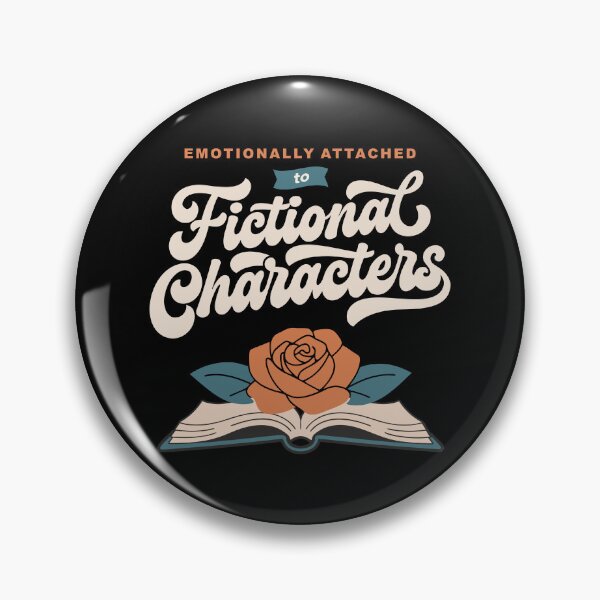 Item preview, Emotionally Attached to Fictional Characters Vintage Bookish Art designed and sold by ArystDesign.