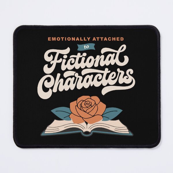 Item preview, Emotionally Attached to Fictional Characters Vintage Bookish Art designed and sold by ArystDesign.