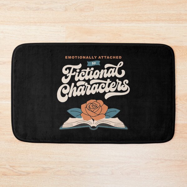 Item preview, Emotionally Attached to Fictional Characters Vintage Bookish Art designed and sold by ArystDesign.
