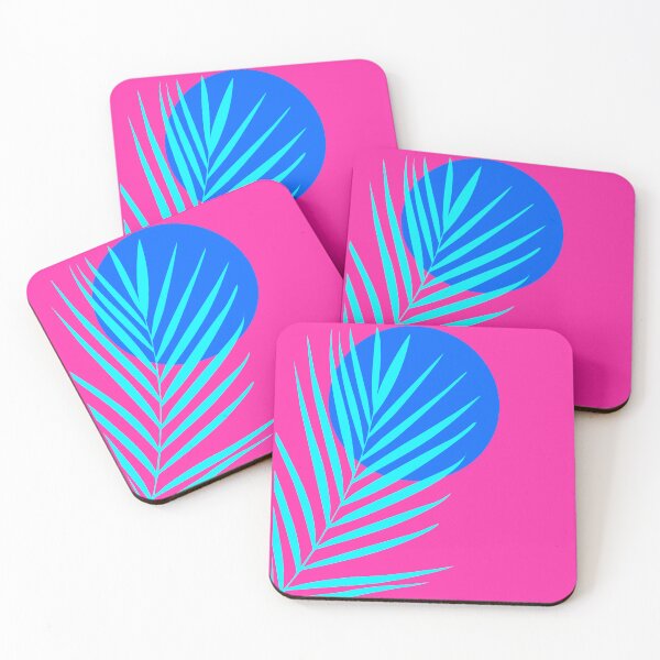 Item preview, Neon Palm Leaf Blue Moon Tropical Art designed and sold by GemsAnatomy.