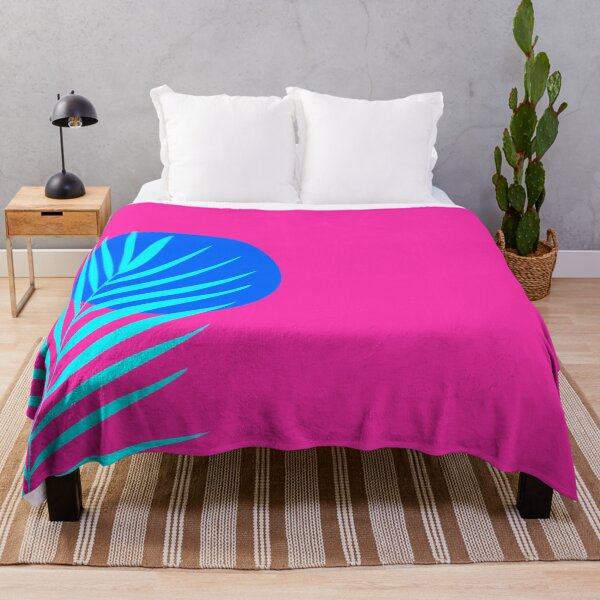 Item preview, Neon Palm Leaf Blue Moon Tropical Art designed and sold by GemsAnatomy.