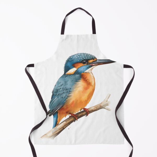 Item preview, Kingfisher Bird Watercolor Painting designed and sold by RawNaturePrints.