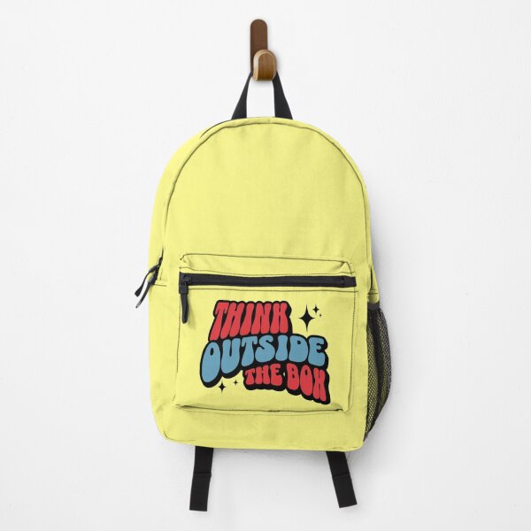 Item preview, Think Outside the Box Retro Motivational Typography Design designed and sold by PrintandJoy.
