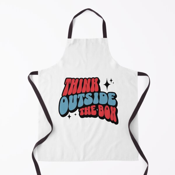Item preview, Think Outside the Box Retro Motivational Typography Design designed and sold by PrintandJoy.
