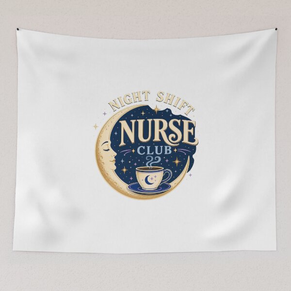 Item preview, Night Shift Nurse Club Healthcare Worker Gift designed and sold by Peak Pop Studio..