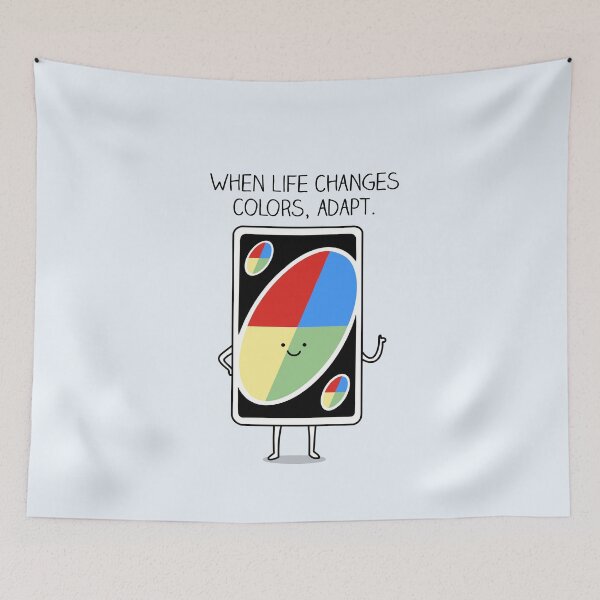 Item preview, Wild card - When life changes color, adapt designed and sold by Milkyprint.