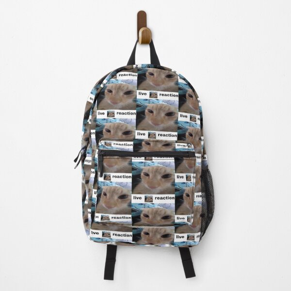 Item preview, live cat reaction cat meme designed and sold by CatsCritterDesigns .