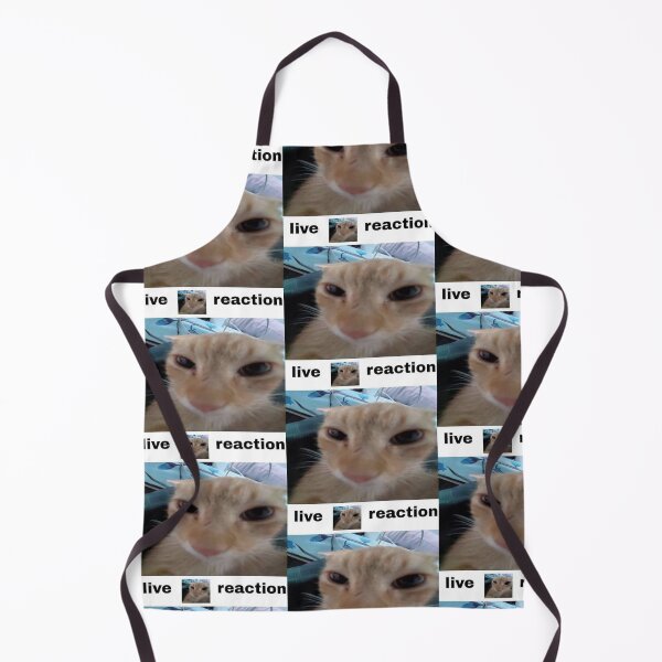 Item preview, live cat reaction cat meme designed and sold by CatsCritterDesigns .