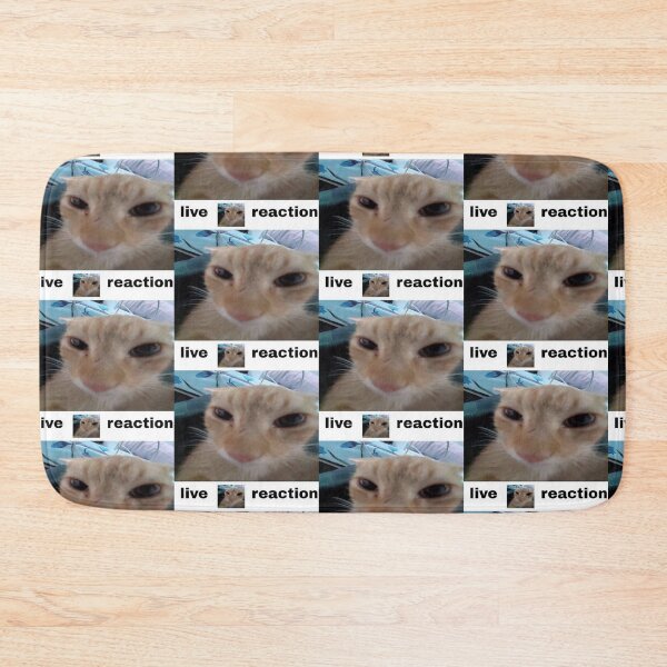 Item preview, live cat reaction cat meme designed and sold by CatsCritterDesigns .