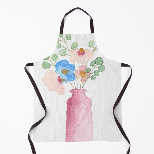 Item preview, The pink full vase - watercolor designed and sold by anamgoulart.