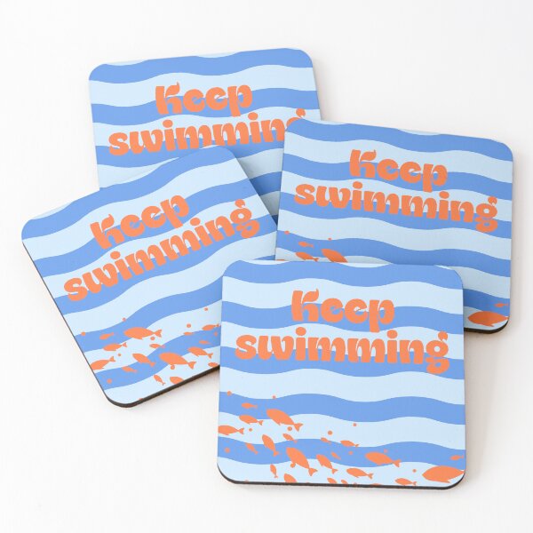 Item preview, Keep swimming motivational quote designed and sold by QuillPrints.