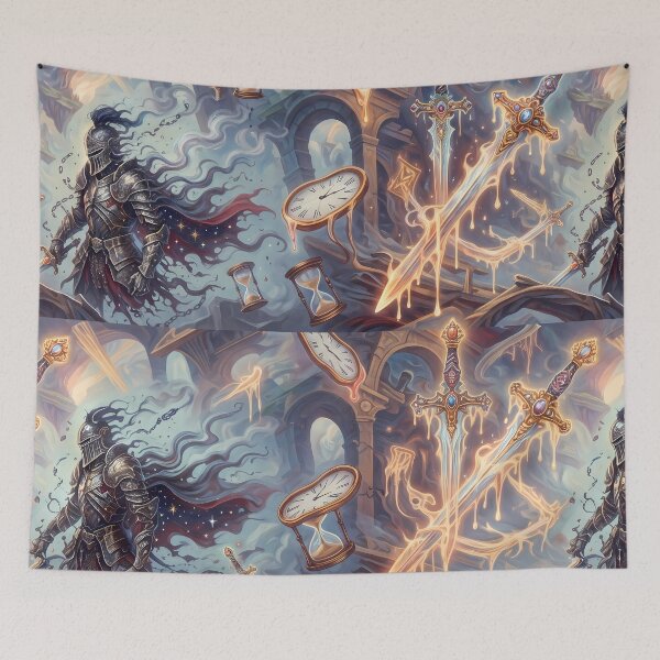 Item preview, Time Warrior Fantasy RPG Pixel Art Seamless Pattern designed and sold by ART ATTACK ZONE.