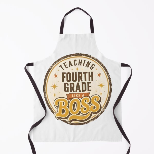 Item preview, Retro Teaching Fourth Grade Like A Boss Vintage Teacher Badge T-Shirt designed and sold by FestivityFinds.