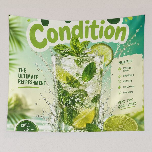 Item preview, Mint condition mojito refreshment poster designed and sold by anelishstormey.
