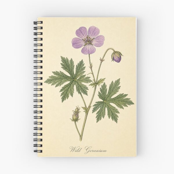 Item preview, Vintage Wild Geranium Botanical Print designed and sold by NuvoraNest.