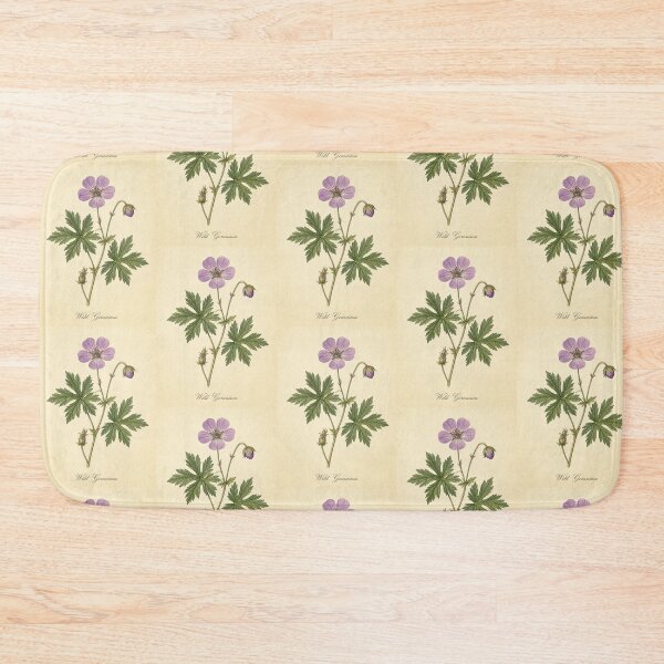 Item preview, Vintage Wild Geranium Botanical Print designed and sold by NuvoraNest.