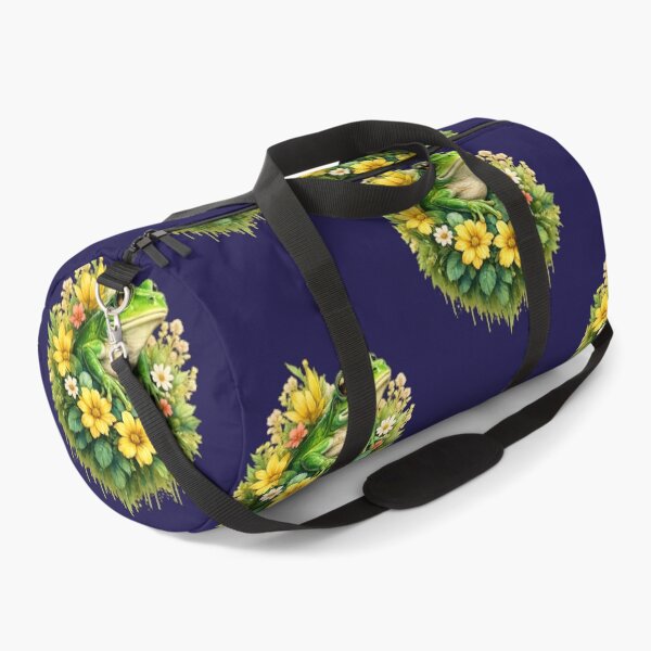Item preview, Floral Frog: Vibrant Nature Art with Droplet Effect designed and sold by 63Hotpeppers.